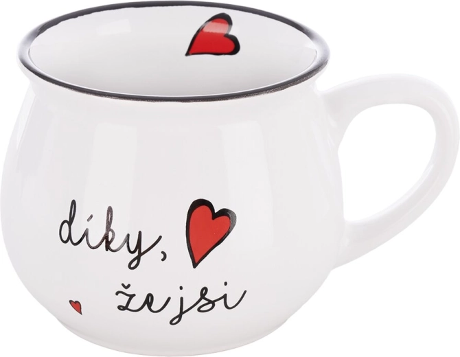 Keramikkrus „Tak fordi du er“ 300 ml