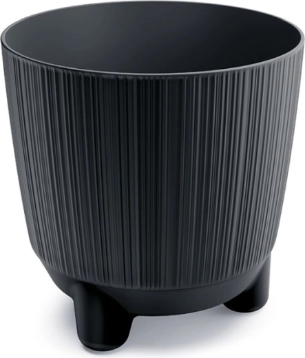 Plantekrukke med ben Ryfo, antracit, diameter 16,8 cm