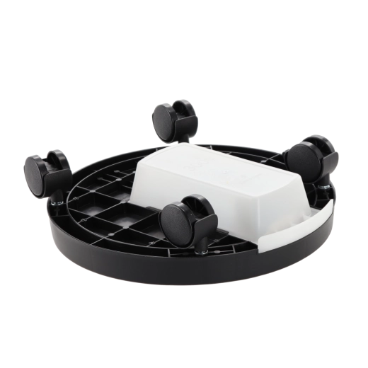 Rundt rulleunderlag til urtepotte 28 cm med drypbakke