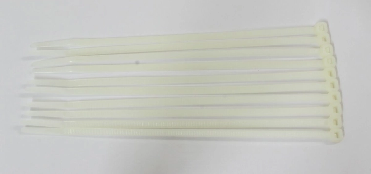 Hvide kabelbindere 195 × 4,7 mm, 10 stk.