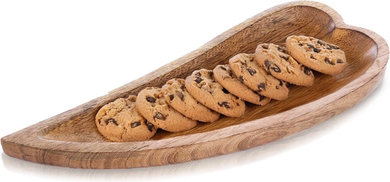 Træserveringsfad i mangotræ 38 × 15,5 × 3,5 cm