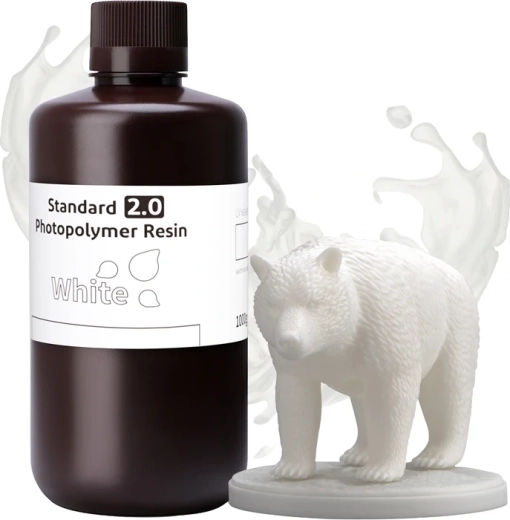 Fotopolymerharpiks ELEGOO Standard 2.0 hvid 1 kg