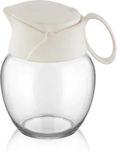 Glaskande til fløde 210 ml i elfenbensfarve