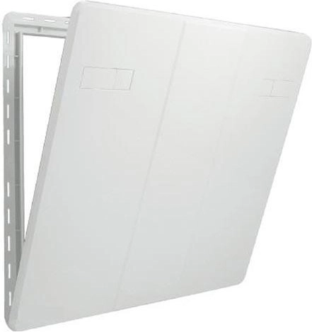 Inspektionslåge 400 × 600 mm plast hvid