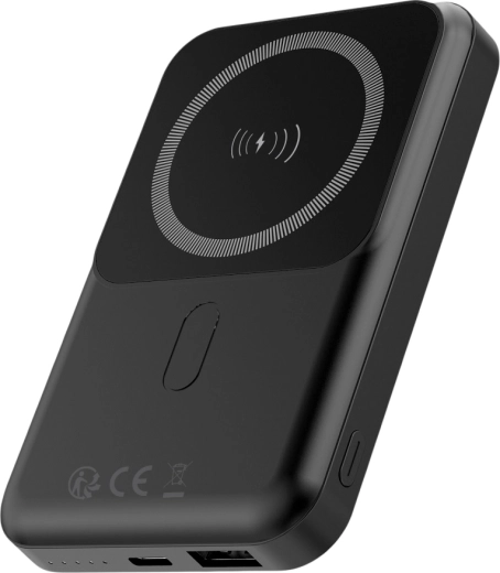 Forever trådløs MagSafe-powerbank 10000 mAh, PD/QC 22,5 W, sort