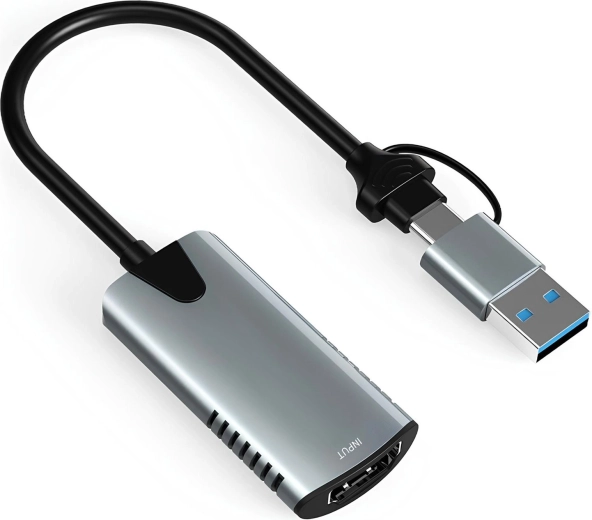 HDMI videooptagelseskort Renew Force 2v1 (USB-A/USB-C) - 1 stk.