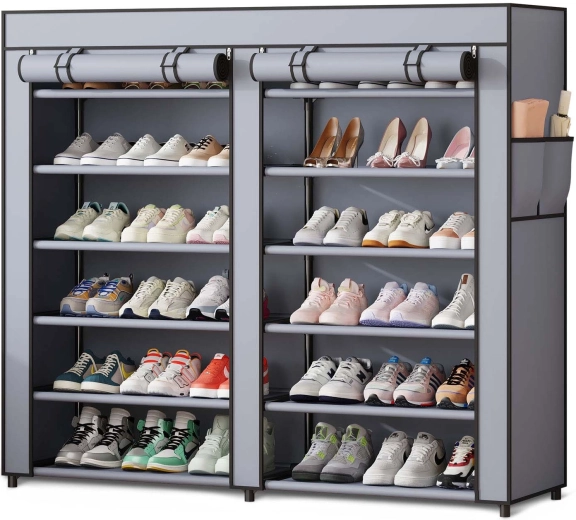 Tekstilskoskab Massido grafitgrå