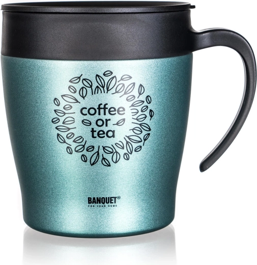 Rejsetermokrus 330 ml BANQUET Tazza grøn-grå