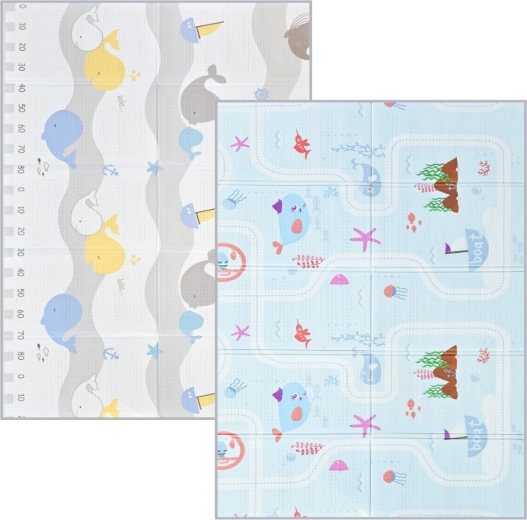 NANNA sammenklappelig dobbeltsidet skumlegemåtte Hav 200 × 150 cm