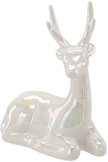 Jule-keramisk rensdyr 11,5 × 7,3 × 15,8 cm