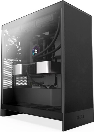 NZXT H7 Flow midi-tower med sidepanel af hærdet glas (2024) sort