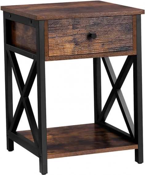 Rustikalt skab med skuffe