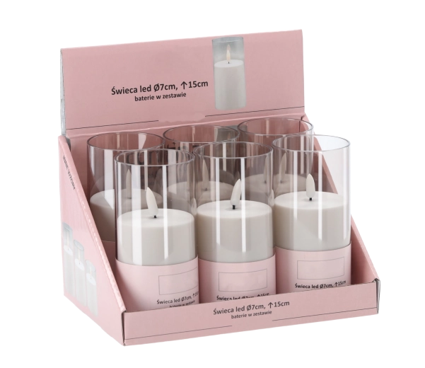 LED-lys i rør 15 cm, diameter 7 cm