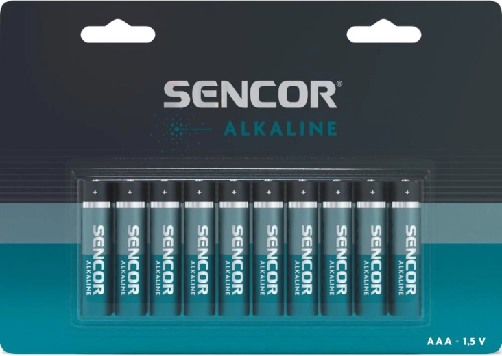 Sencor alkaliske batterier AAA LR03, 10 stk.