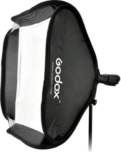 Godox sammenklappelig softbox 80 × 80 cm med S-holder og Bowens-bajonet