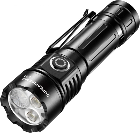 Superfire L21 kompakt LED-lommelygte 1350 lm USB-C