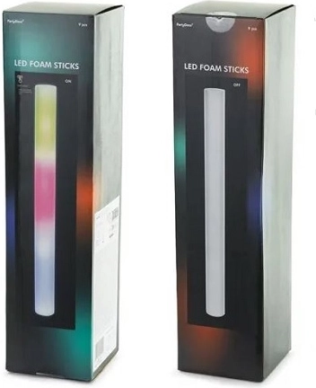 Lysende LED-skumstav PSR1 48 cm (9 stk.)