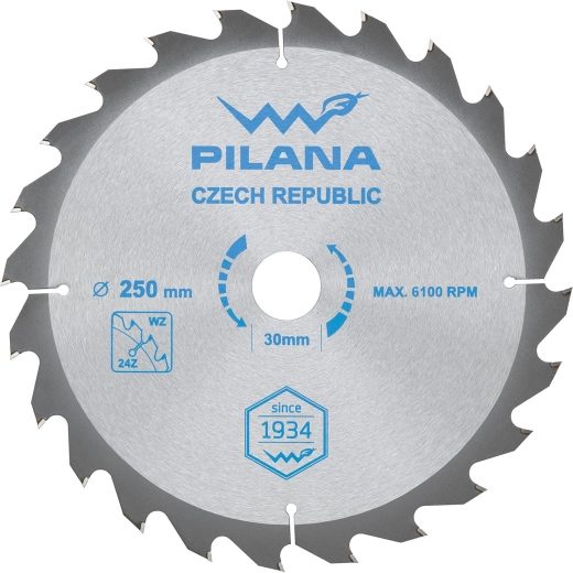 Savklinge PILANA 250 mm, 24 tænder, WZ, SK