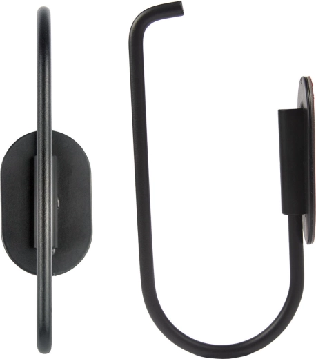 Toiletrulleholder i metal, sort 13,75 × 6,8 × 4 cm