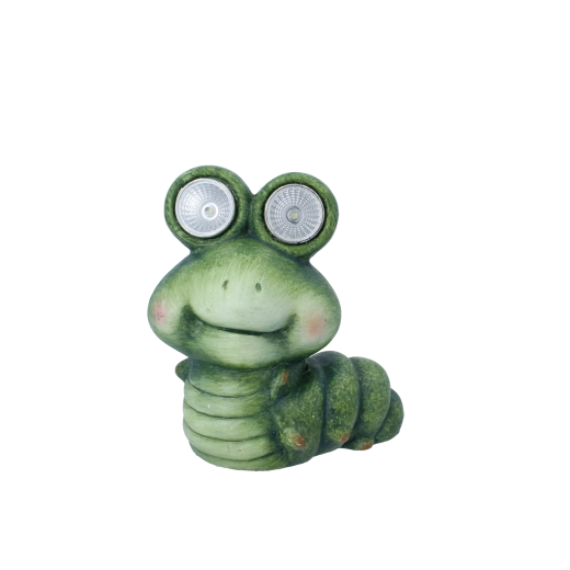 Havekålorm med LED-lysende øjne