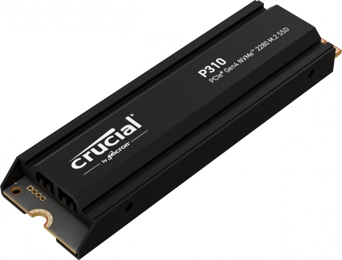 Crucial P310 2 TB NVMe SSD M.2 2280 PCIe 4.0 med køleplade