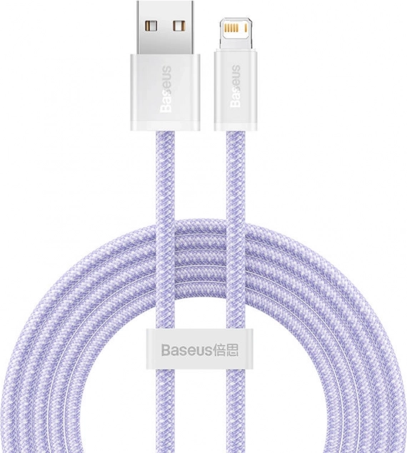 USB–Lightning-kabel BASEUS Dynamic 2, 2 m, 2,4 A, lilla