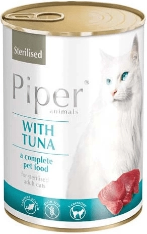 Piper Cat dåsefoder til steriliserede katte – tun 400 g