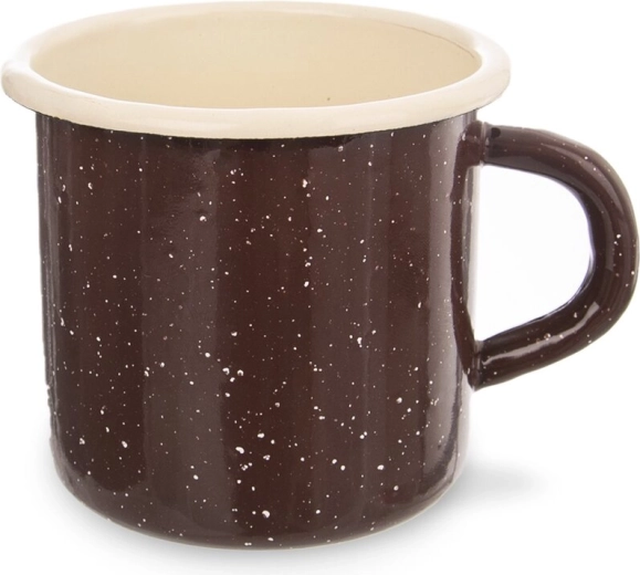 Orion emaljeret krus Brown 400 ml