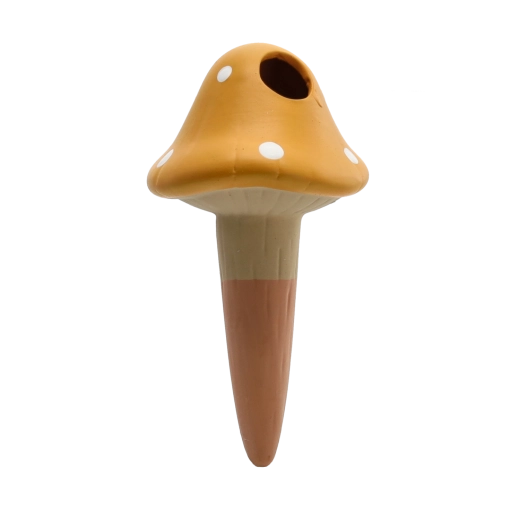 Keramisk selvvandende kegle Fluesvamp 8,2 × 16,2 cm, farvemix