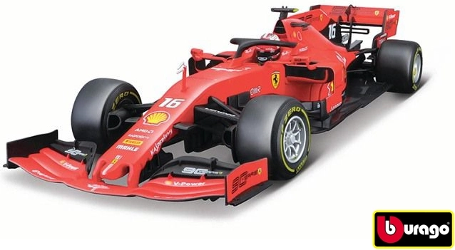 Bburago Ferrari F1 2019 SF90 Leclerc i målestoksforholdet 1:18