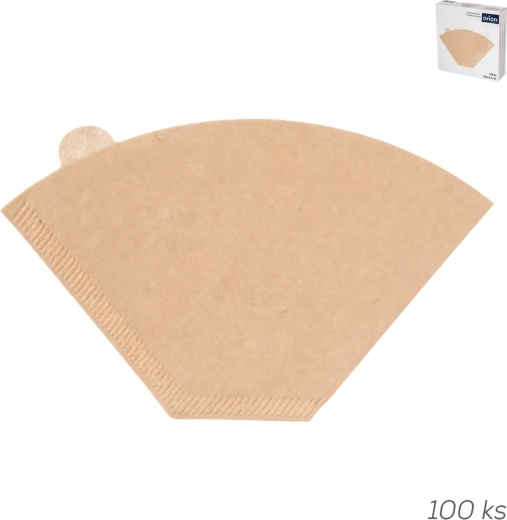 Ublegede papirkaffefiltre, store, 100 stk.