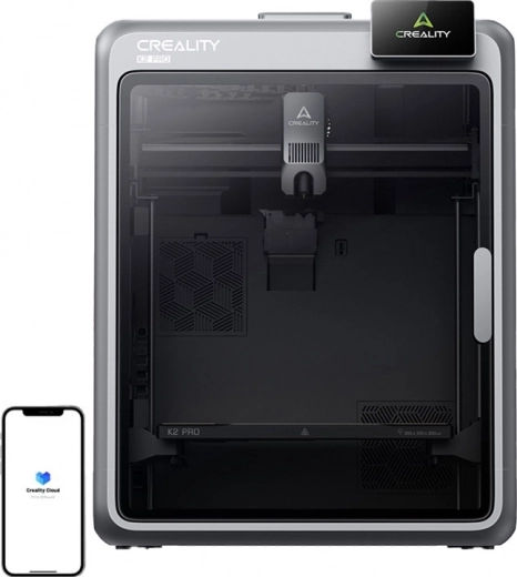 3D-printer Creality K2 Pro med opvarmet kammer og hastighed 600 mm/s