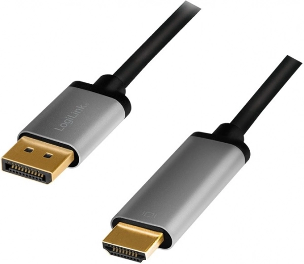 DisplayPort til HDMI-kabel 4K/60 Hz 2 m med aluminiumsdesign
