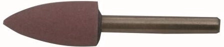 Olivformet slibestift 16 × 32 mm med 6 mm skaft, korn 60