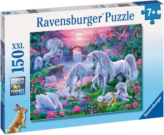 Ravensburger puslespil Enhjørninger i solnedgangens skær 150 brikker