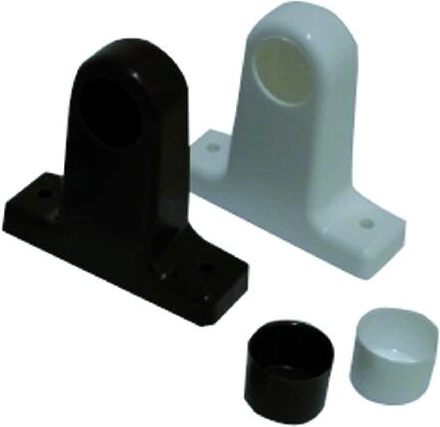 Sæt til gardinstang, hvid (2 stk.)