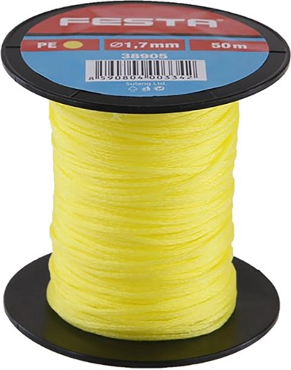 Murersnor FESTA 1,7 mm × 50 m gul