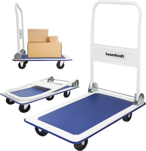 Sammenklappelig platformstransportvogn til lager 150 kg - 1 stk.
