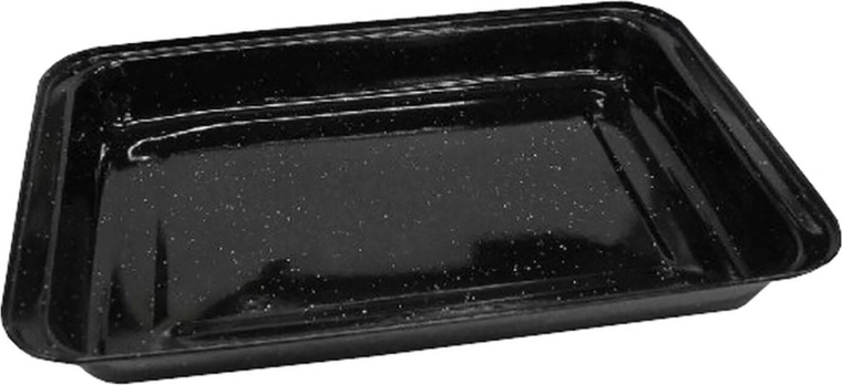 Emaljeret bradepande 36,5 × 29,5 × 5 cm