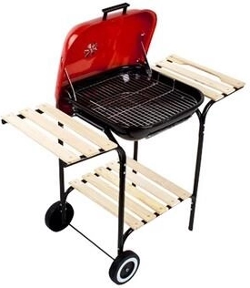 Havegrill PARTY 110 × 64 cm med låg og hylder