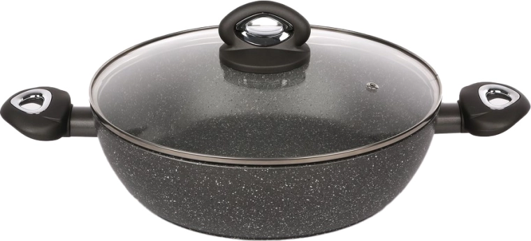 Valdinox Rock kasserolle med låg 28 cm, 3,5 l