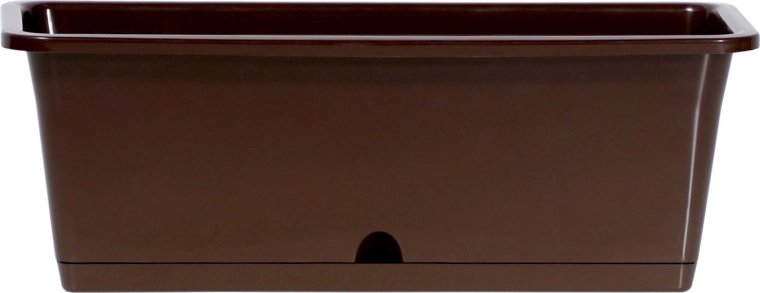 Plastblomsterkasse Camelia 59,5 cm brun