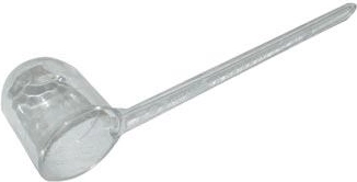 Måleske til kaffe af transparent plast