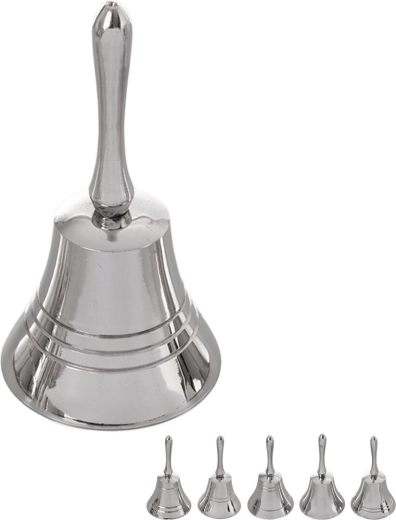 Juleklokke i aluminium, sølv mix - 1 stk.