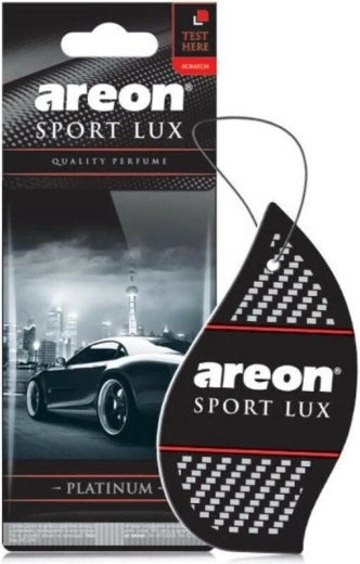 Areon Sport Lux Platinum hængende papir-luftfrisker, sort