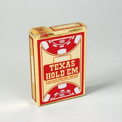Pokerkort Texas Jumbo rød