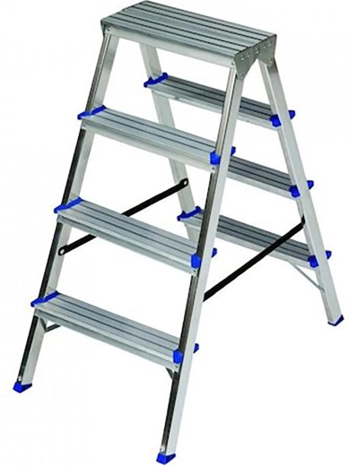 Dobbeltsidede aluminiumsstiger 4 trin ELKOP