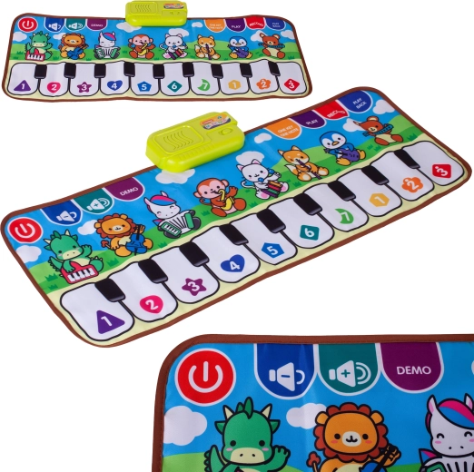 Musikmåtte klaver med dyr 79 × 31 cm