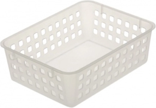 Plastikkurv mini, transparent, 18,3 × 14 × 6,2 cm