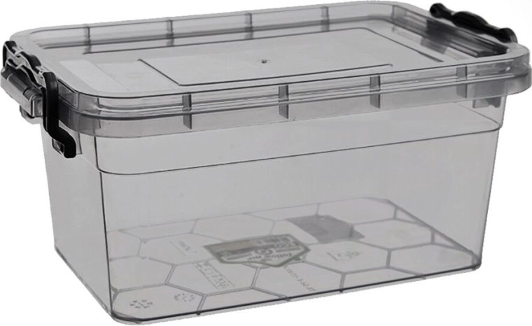 Lav rektangulær opbevaringsboks Grey Multi 1,75 l